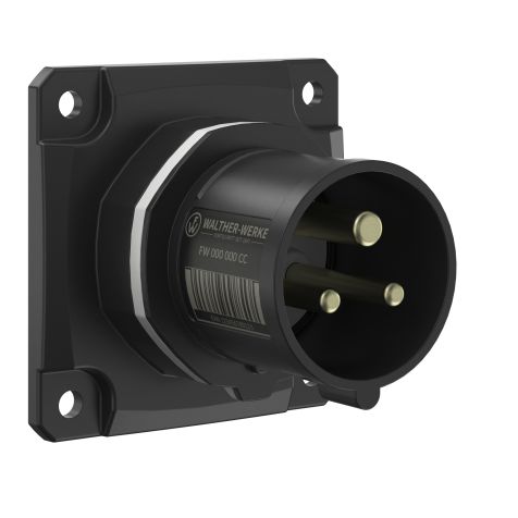 NEO Toestelstekker Recht 16A 3P 12h IP54 1000V met schroefaansluiting