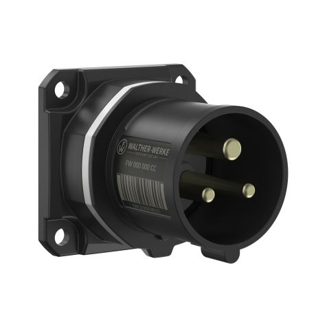 NEO Toestelstekker Recht 16A 3P 12h IP54 1000V met veerklem