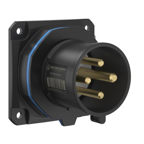 NEO Socle connecteur mural Droit 32A 4P 9h IP54 230V avec pince à ressort
