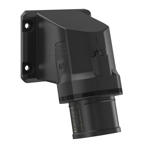 NEO Socle connecteur mural Incliné 16A 4P 5h IP54 500V avec pince à ressort