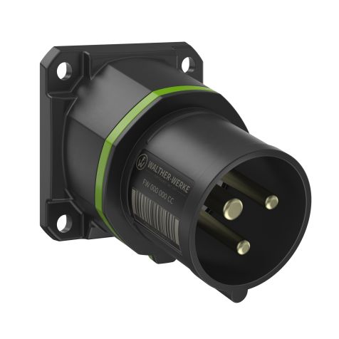 NEO Socle connecteur mural Incliné 16A 3P 2h IP54 >50-500V avec connexion à vis