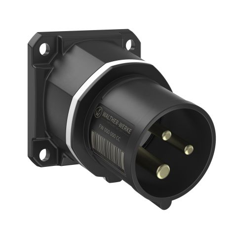 NEO Socle connecteur mural Incliné 16A 3P 5h IP54 1000V avec borne à vis