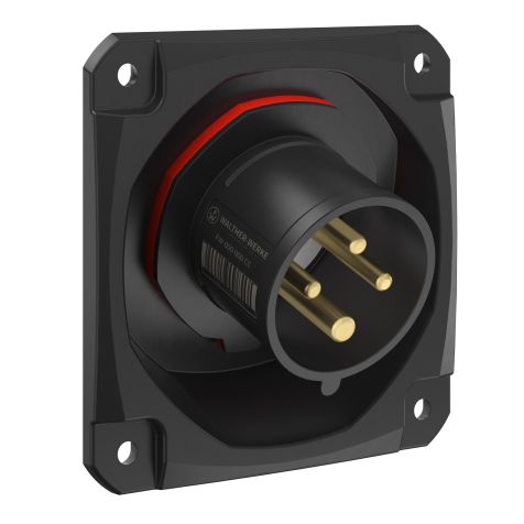 NEO Toestelstekker Schuin 16A 4P 6h IP54 400-440V met veerklem