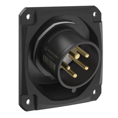 NEO Socle connecteur mural Incliné 16A 5P 1h IP54 1000V avec pince à ressort