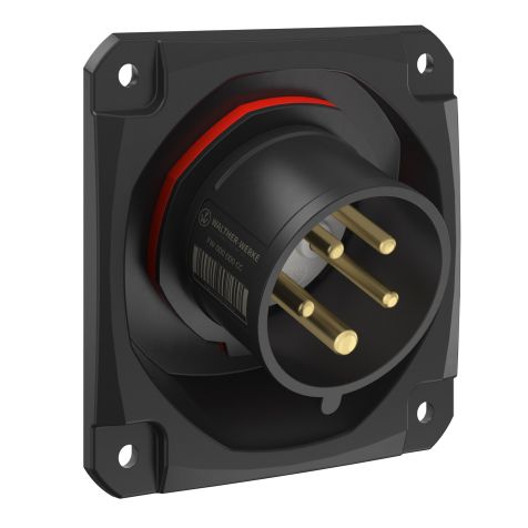 NEO Socle connecteur mural Incliné 16A 5P 6h IP54 400-440V avec connexion à vis