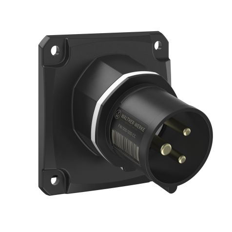 NEO Socle connecteur mural Incliné 16A 3P 3h IP54 1000V avec pince à ressort