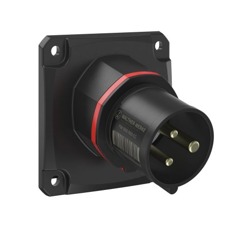 NEO Socle connecteur mural Incliné 16A 3P 9h IP54 400-440V avec connexion à vis
