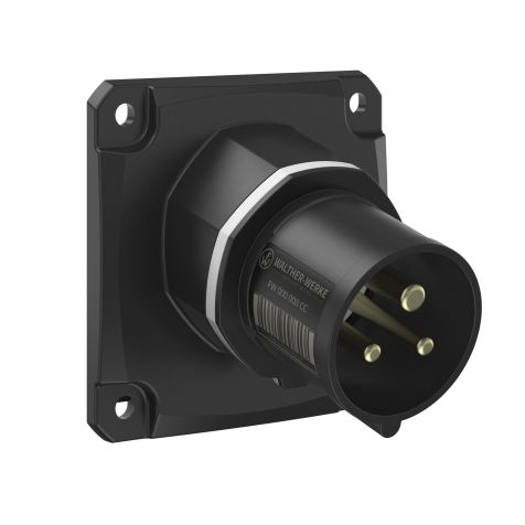 NEO Socle connecteur mural Incliné 16A 3P 12h IP54 1000V avec pince à ressort