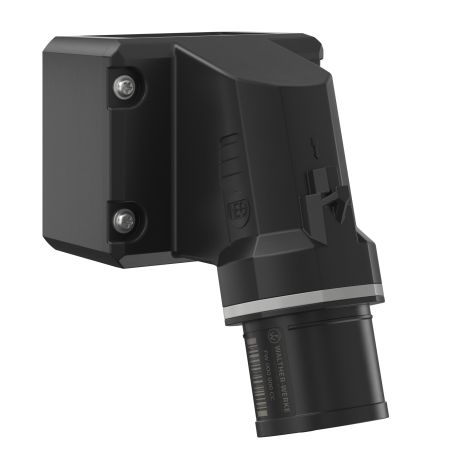 NEO Toestelstekker Schuin 16A 3P 12h IP54 1000V met schroefaansluiting en draaivoet