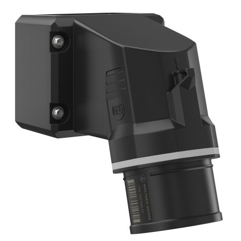 NEO Toestelstekker Schuin 16A 5P 1h IP54 1000V met schroefaansluiting en draaibare voet