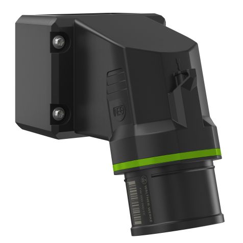 NEO Socle connecteur mural Incliné 16A 5P 2h IP54 >50-500V déphasage avec pied rotatif