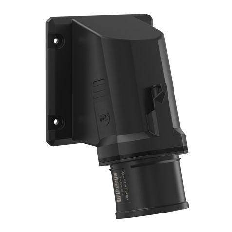 NEO Socle connecteur mural Incliné 32A 5P 7h IP54 500V avec pince à ressort