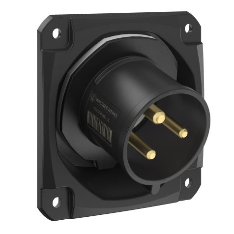 NEO Socle connecteur mural Incliné 32A 3P 1h IP54 1000V avec pince à ressort