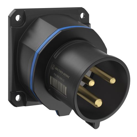 NEO Socle connecteur mural Incliné 32A 3P 6h IP54 230V avec pince à ressort