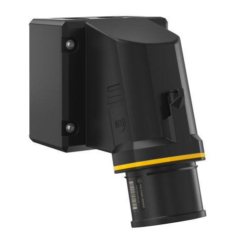 NEO Toestelstekker Schuin 32A 5P 4h IP54 130V met veerklem en draaibare voet