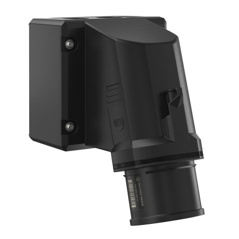 NEO Toestelstekker Schuin 32A 5P 7h IP54 500V met veerklem en draaibare voet