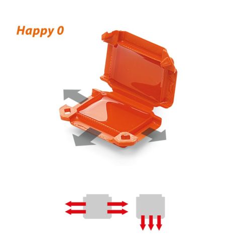 HAPPY 0 Gelbox Line IPX8/IMQ 41x28x19 (4 stuks - blister)