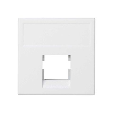 K45 Plaque VDM plate sans volet 1 x RJ 453M OCKÂ® - Blanc nei