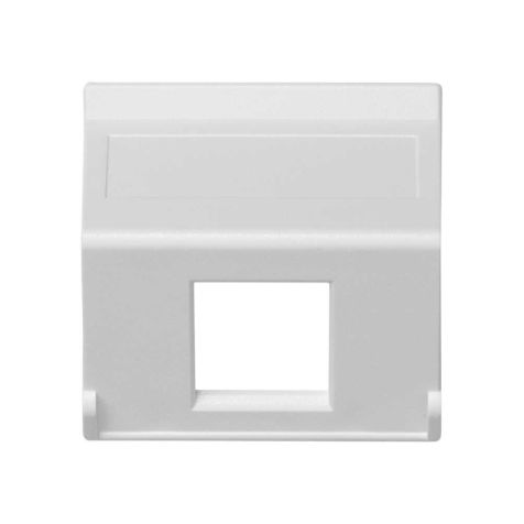 K45 Plaque VDM plate sans volet 1 x Module MD - Blanc neige