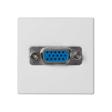 K45 plaat met 1 connector VGA HD15 vrouw Schroefaansluiting