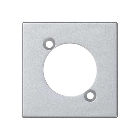K45 plaat voor 1 XLR-stekker of -contrastekker - Aluminium