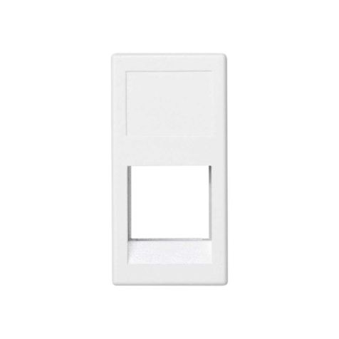 K45 Plaque VDM 1/2 plate sans volet 1 xRJ 45 3M OCKÂ® - Blanc