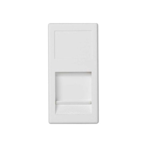 K45 Plaque VDM 1/2 plate avec volet 1 xRJ 45 Belden CDTÂ® -