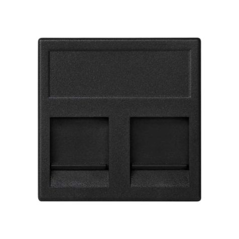 K45 Plaque VDM plate avec volet 2 x RJ 45 Belden CDTÂ® NORDx