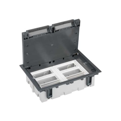 K45 vloerdoos 12xK45 90mm diep - grijs