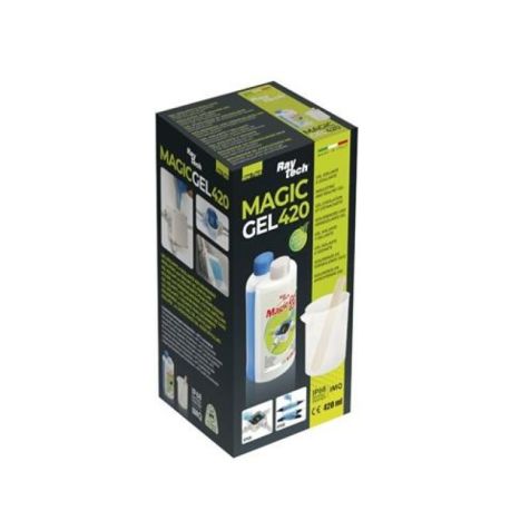 Magic Gel 420 in fles IP68/IMQ (1 fles van 420ml, 1 maatbeker, 1 menglepel)
