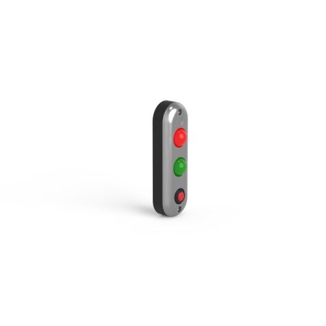 Série TL - Feu d'avertissement encastré/apparant (rouge/vert) + bouton poussoir de déverrouillage