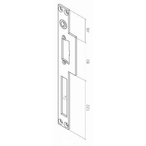 Plaque Avant(Face)Inox (laser cut)Long .39 