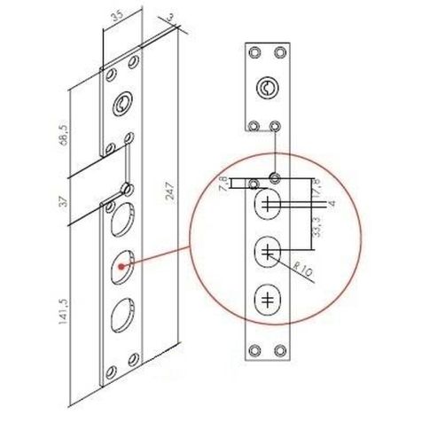 Voorplaat Inox Lang .60 