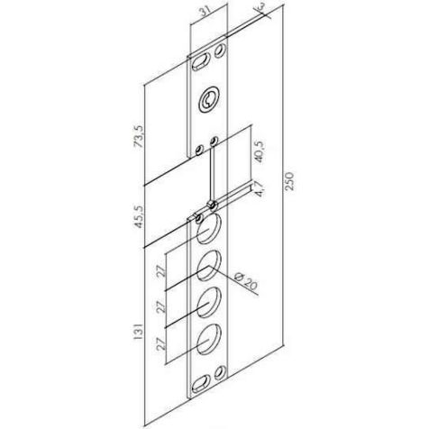 Plaque Avant(Face)Inox Long .69