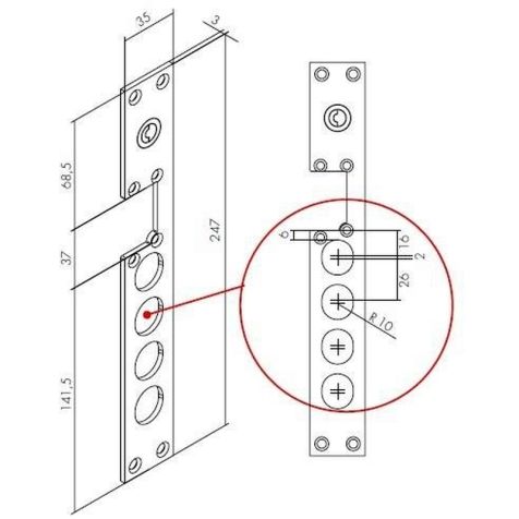 Plaque Avant(Face)Inox Long .70