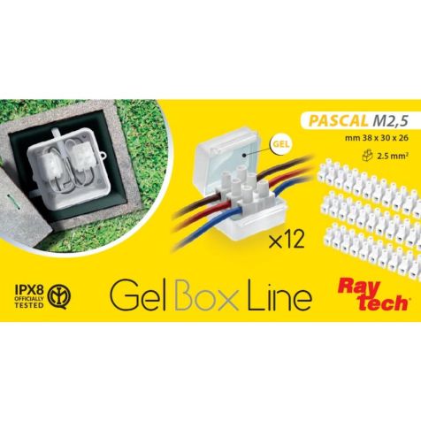 PASCAL M2.5 GelBox Line IPX8/IMQ 36x37x26 (12 pcs + 36 connecteurs)