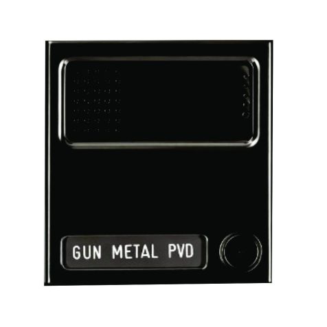 Module voor micro luidspreker 1x drukknop Sinthesi Steel gunmetal