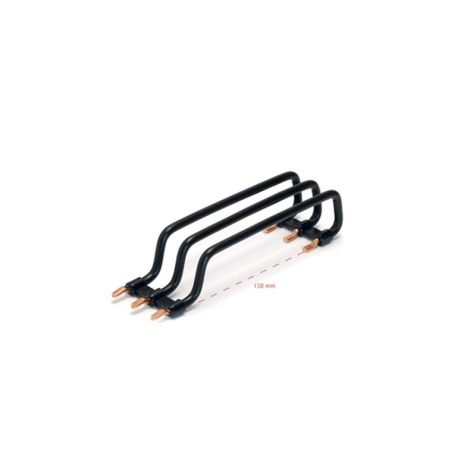 Rij connector, 3-polig, 10mm², 150mm, 3 x zwart