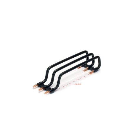 Rij connector, 3-polig, 10mm², 250mm, 3 x zwart