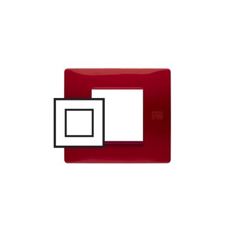 Flexa plaque de recouvre technopolymère  2 mod. Rouge