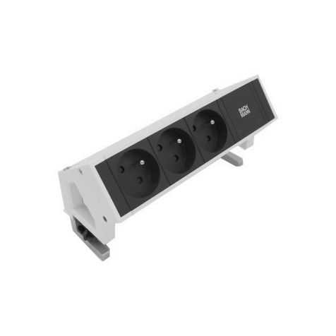 DESK2 3 modules (3x UTE) blanc RAL9010