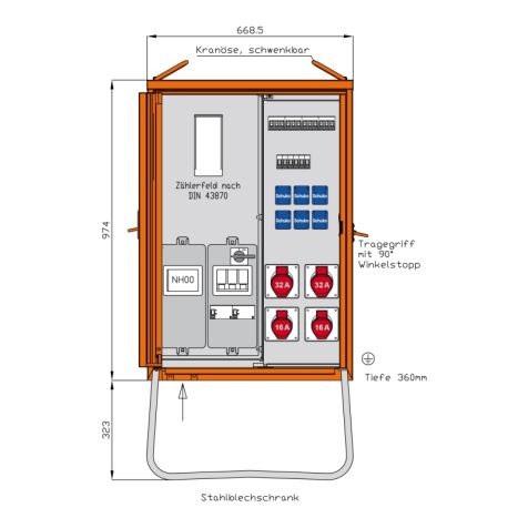 Verbindingsverdeler 44 kVA