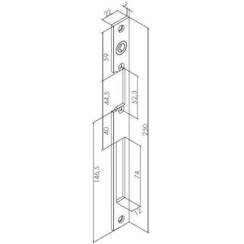 Plaque Avant (Face)Inox Long .29