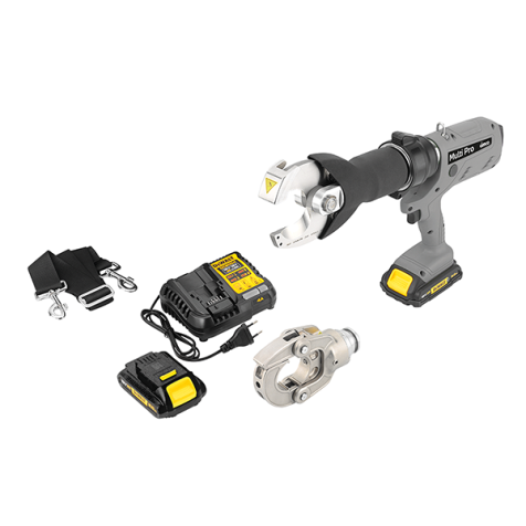 Multi Pro, incl. pers- en snijkop, oplader en 2x 18 V/2 Ah li-ionaccu’s, draagriem, in XL-BOXX