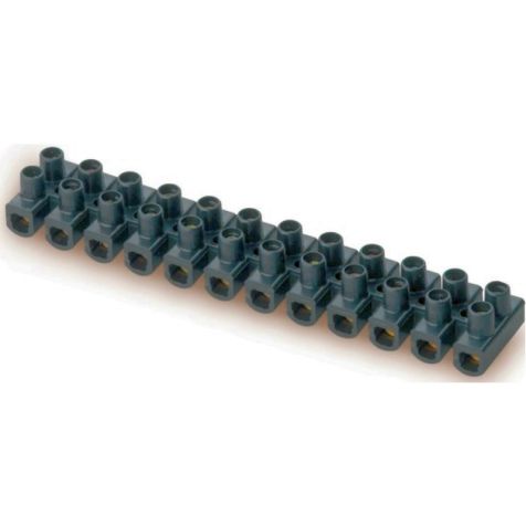 Barrette de connection 12P 2,5mm² 80°C noir
