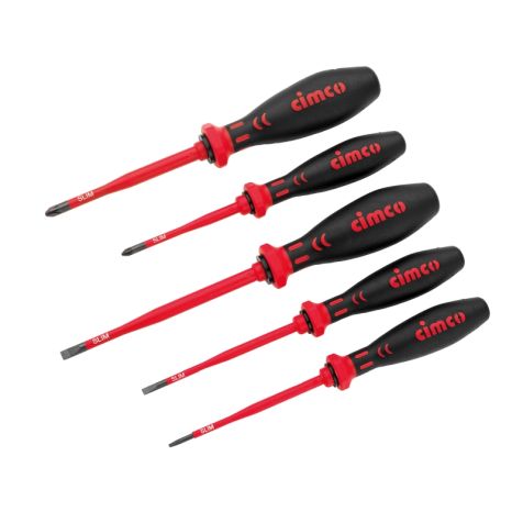 Schroevendraaier Set SLIM Sleuf en PZ 1000V VDE, 5-delig