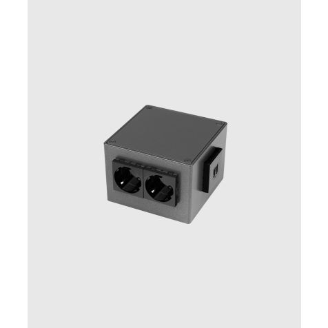 Boîte de sol en saillie 1206 - 6 modules (4x UTE + 2x USB A/C charger), DB703