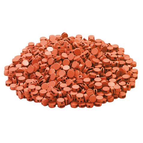 Kunststof Zegelloodjes, oranje, diameter 10mm