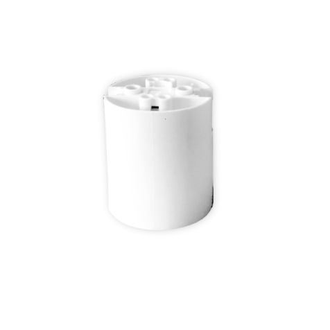 Douille thermoplastique lisse à Racc. Rapide E14 Blanc