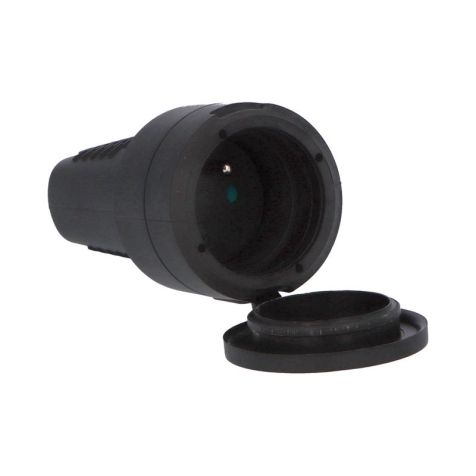 Fiche Femelle Caoutchouc Plein 2Pol+T IP44 avec Barcode